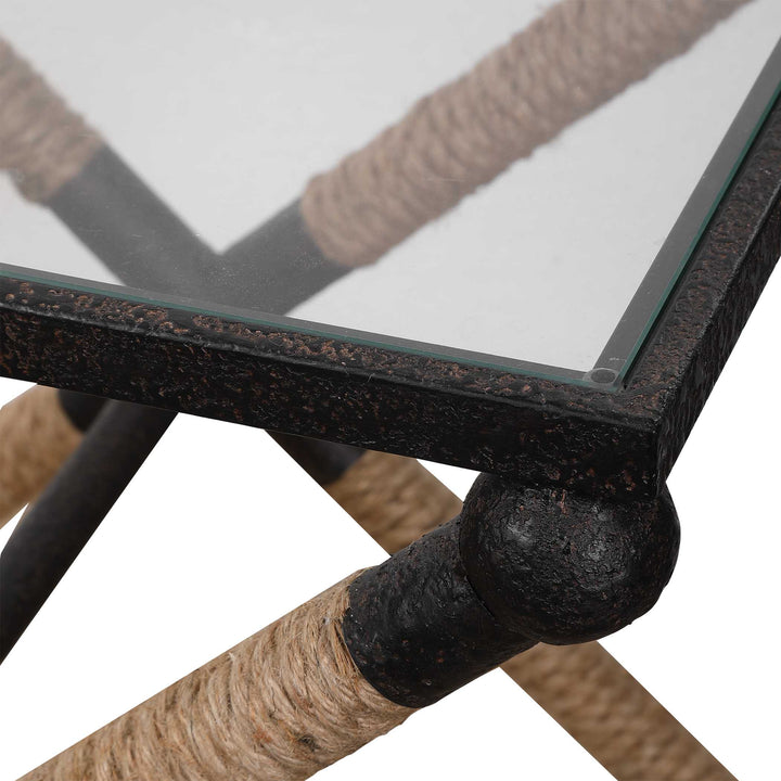 American Home Furniture Uttermost Braddock Coastal Accent Table