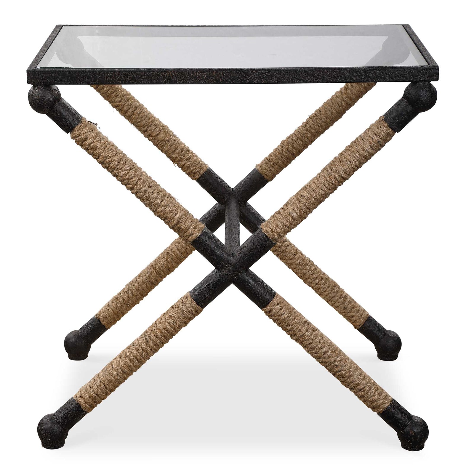American Home Furniture Uttermost Braddock Coastal Accent Table