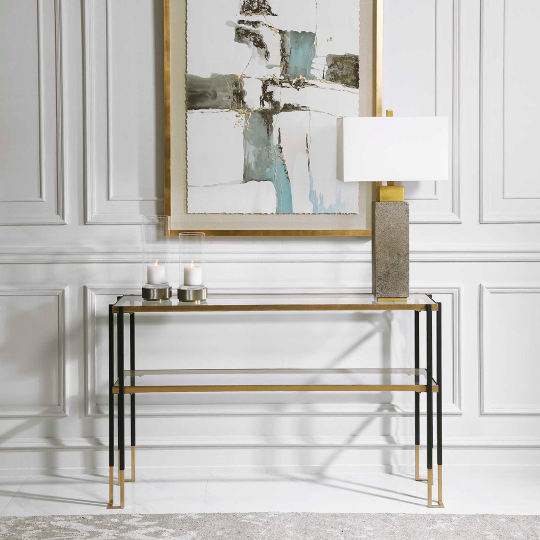 American Home Furniture Uttermost Kentmore Modern Console Table