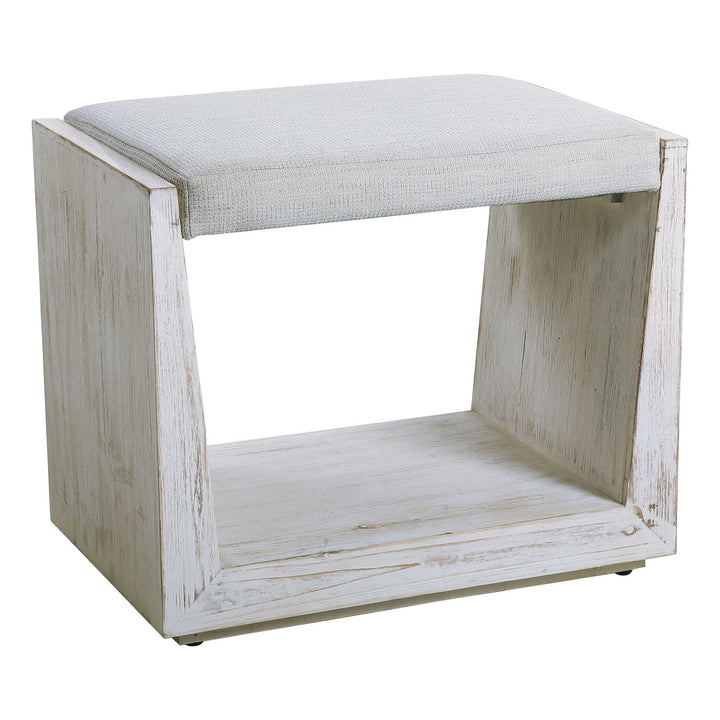 American Home Furniture Uttermost Cabana White Small Bench