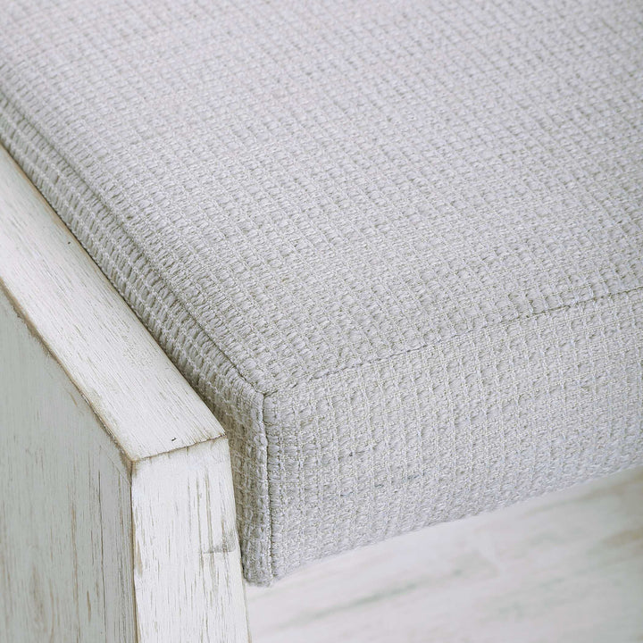 American Home Furniture Uttermost Cabana White Small Bench