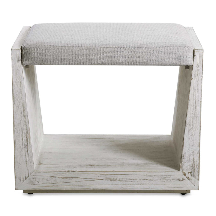 American Home Furniture Uttermost Cabana White Small Bench