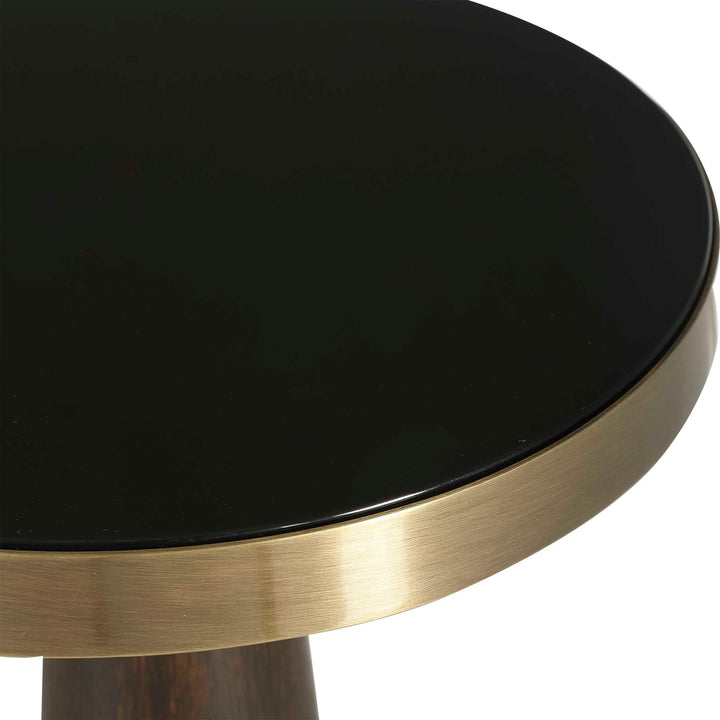 American Home Furniture Uttermost Fortier Black Accent Table