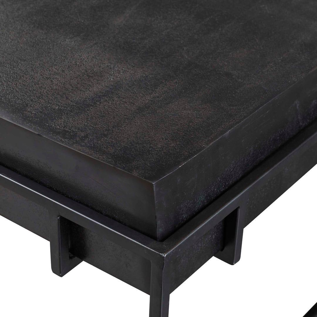 American Home Furniture Uttermost Telone Modern Black Coffee Table