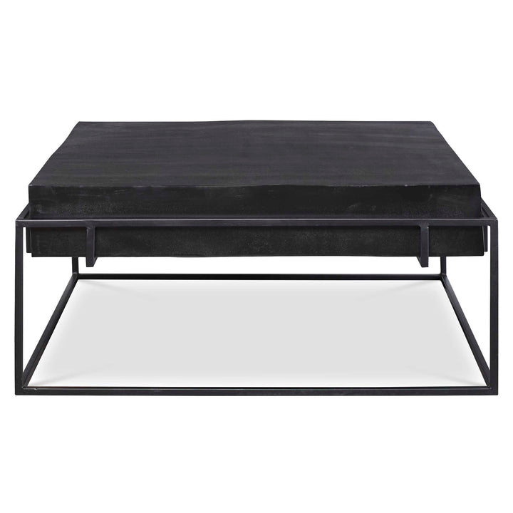 American Home Furniture Uttermost Telone Modern Black Coffee Table