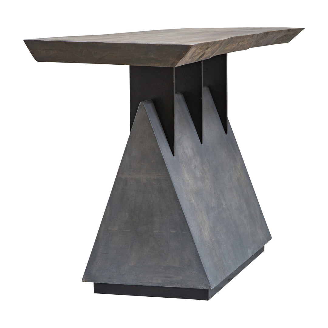 American Home Furniture Uttermost Vessel Industrial Console Table