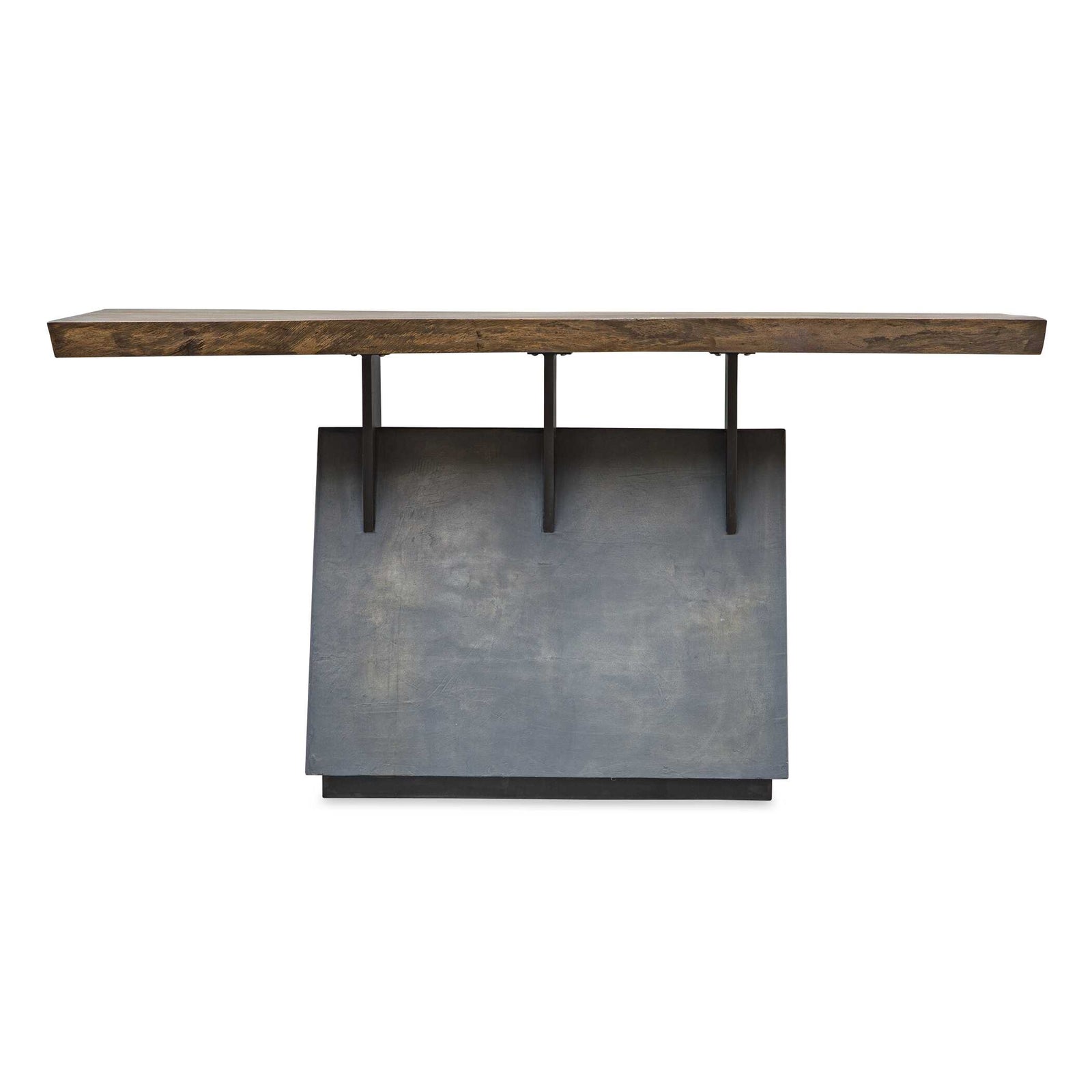 American Home Furniture Uttermost Vessel Industrial Console Table