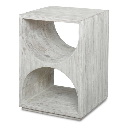 American Home Furniture Uttermost Hans White Side Table