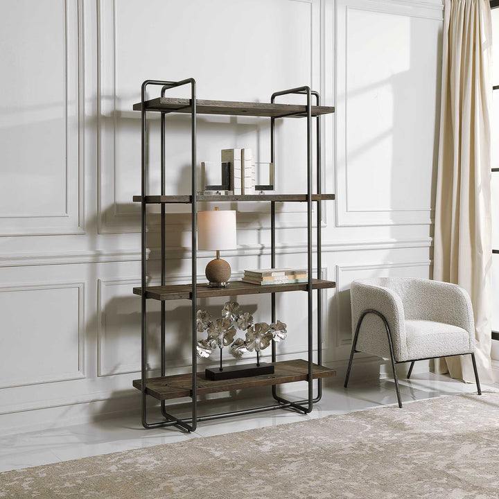 American Home Furniture Uttermost Stilo Urban Industrial Etagere