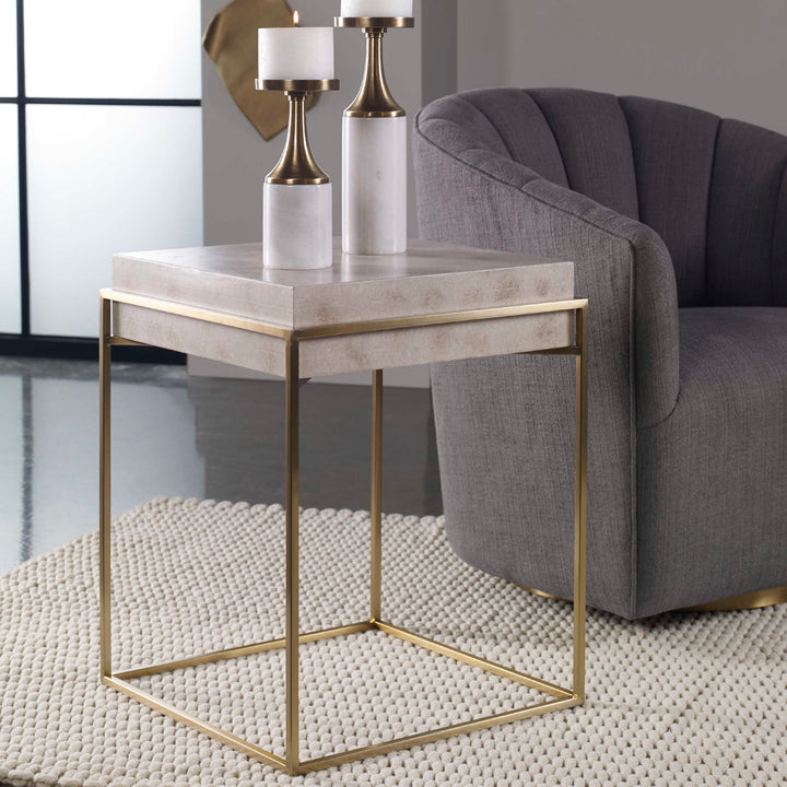 American Home Furniture Uttermost Inda Modern Accent Table