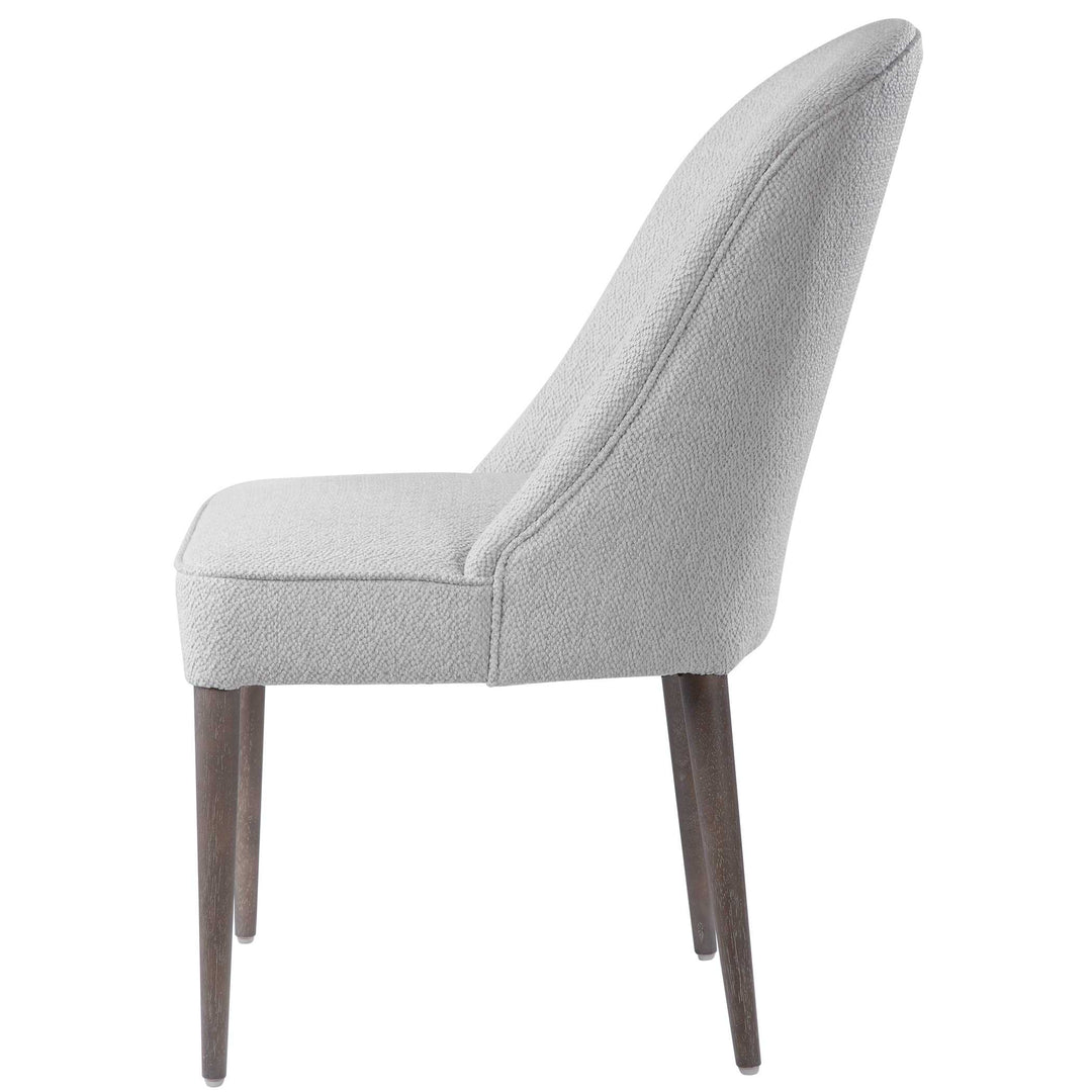 Brie Armless Chair White Set of 2