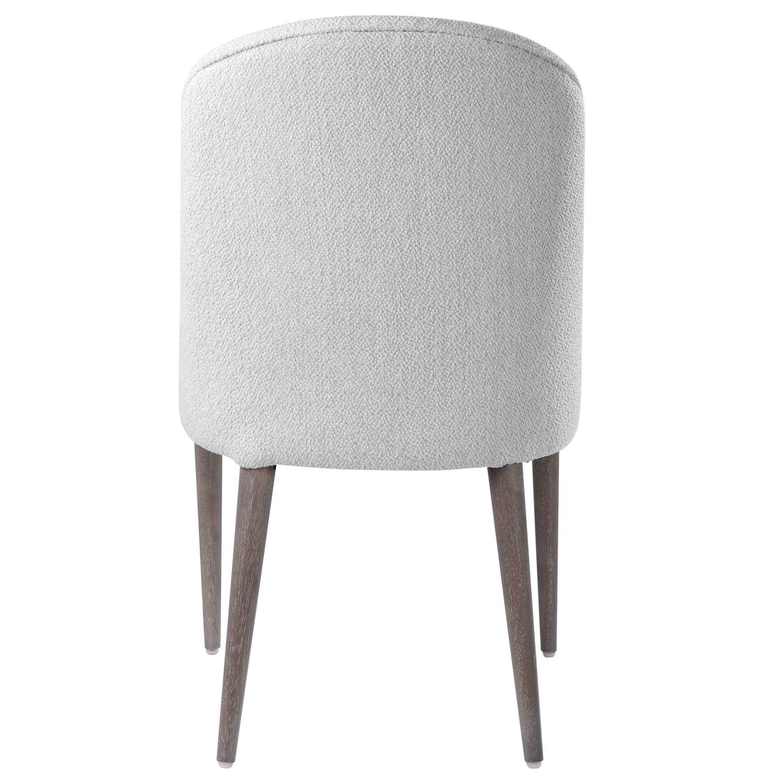 Brie Armless Chair White Set of 2