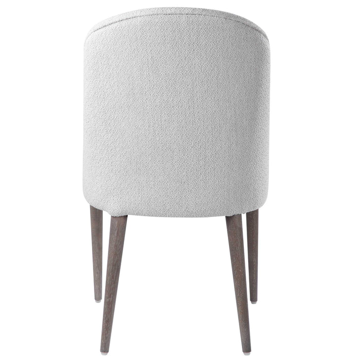 Brie Armless Chair White Set of 2