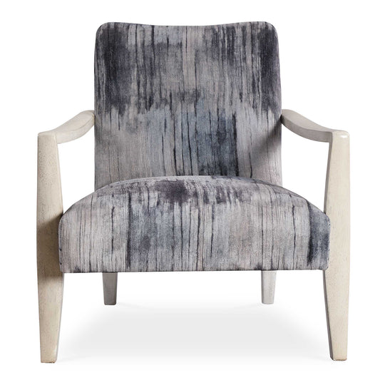 American Home Furniture Uttermost Watercolor Gray Chenille Accent Chair