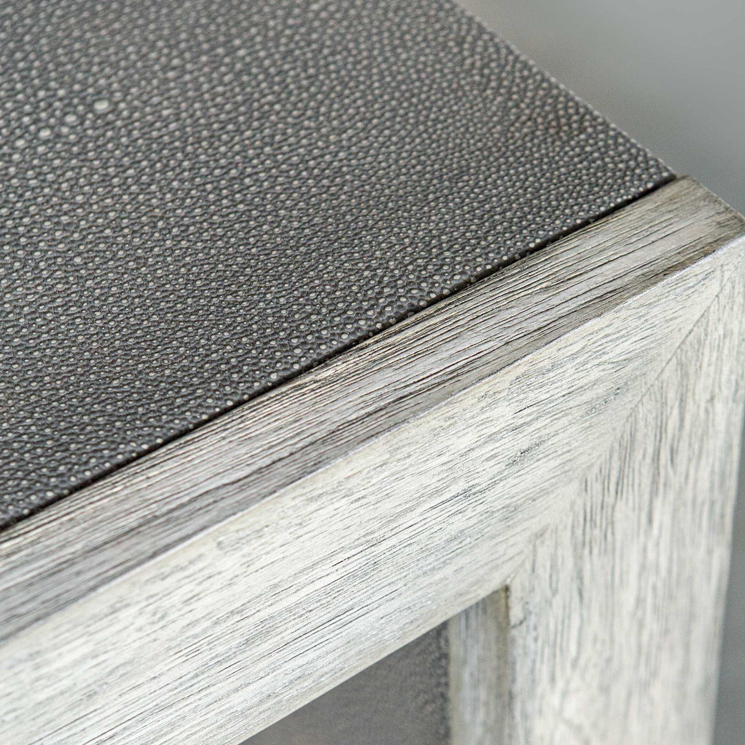 American Home Furniture Uttermost Aerina Aged Gray Console Table