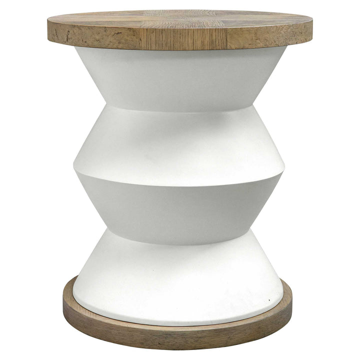American Home Furniture Uttermost Spool Geometric Side Table