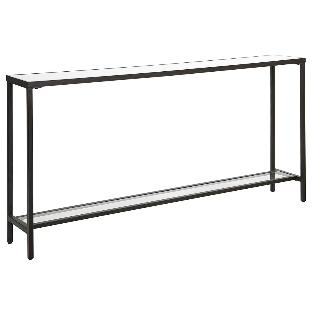 American Home Furniture Uttermost Hayley Black Console Table