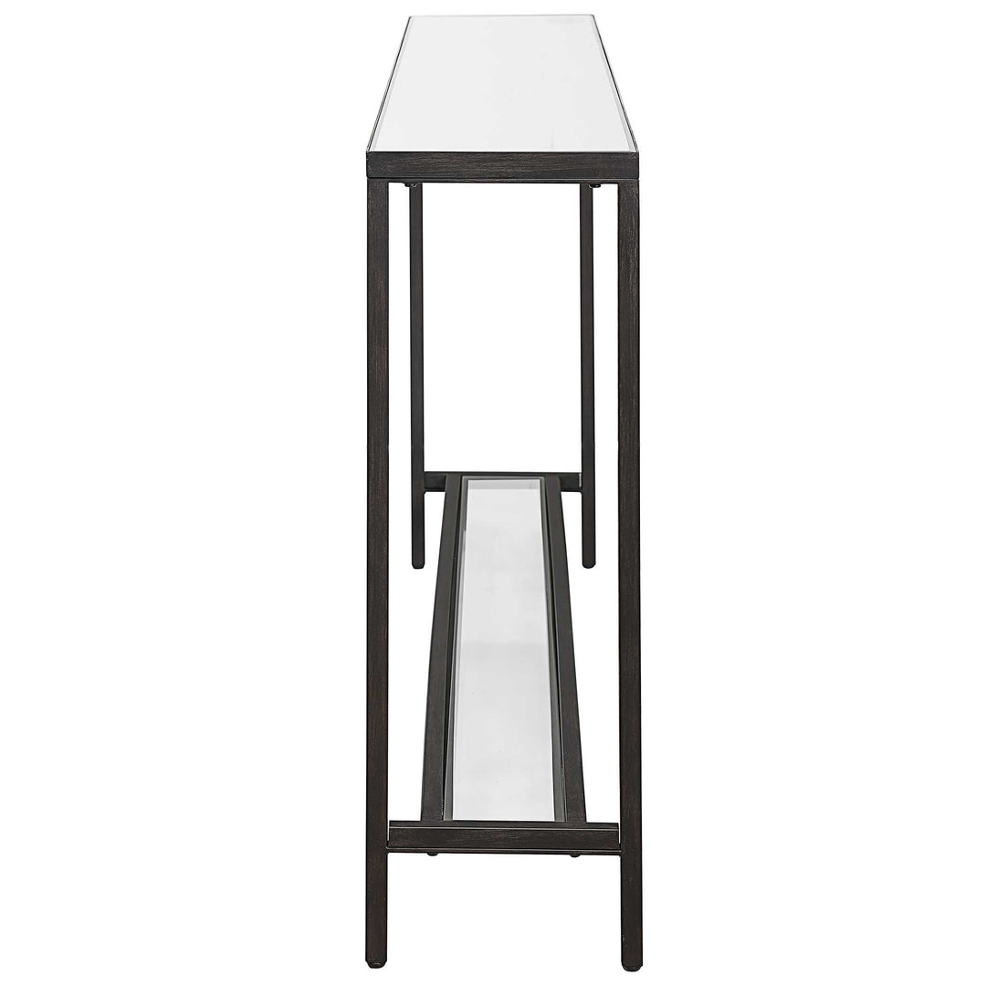 American Home Furniture Uttermost Hayley Black Console Table