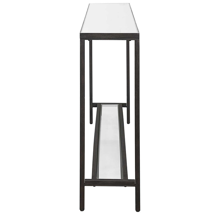 American Home Furniture Uttermost Hayley Black Console Table