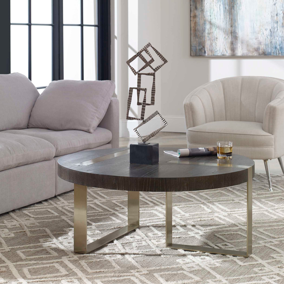 American Home Furniture Uttermost Converge Round Coffee Table