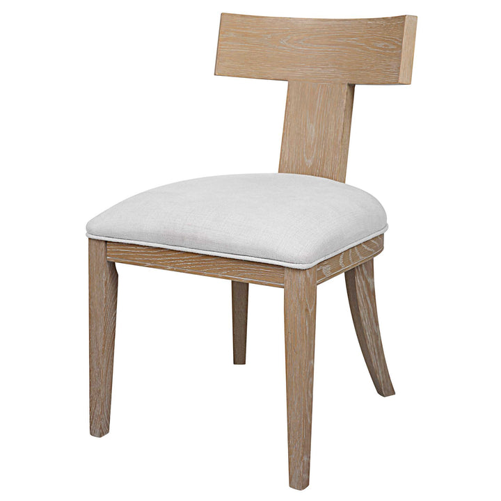 American Home Furniture Uttermost Idris Armless Chair Natural Set of 2