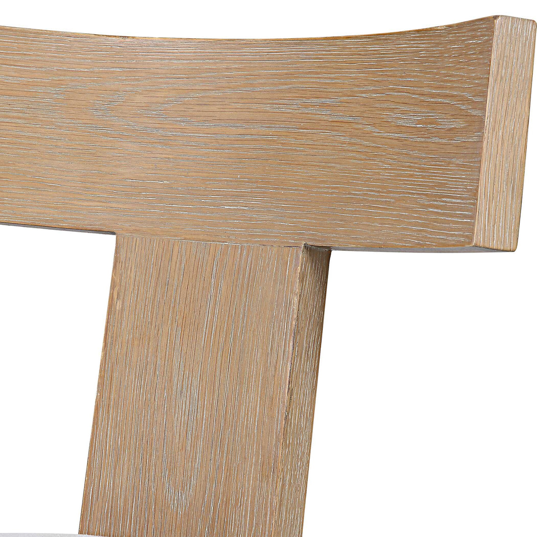 American Home Furniture Uttermost Idris Armless Chair Natural Set of 2