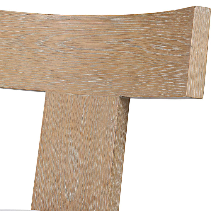 American Home Furniture Uttermost Idris Armless Chair Natural Set of 2