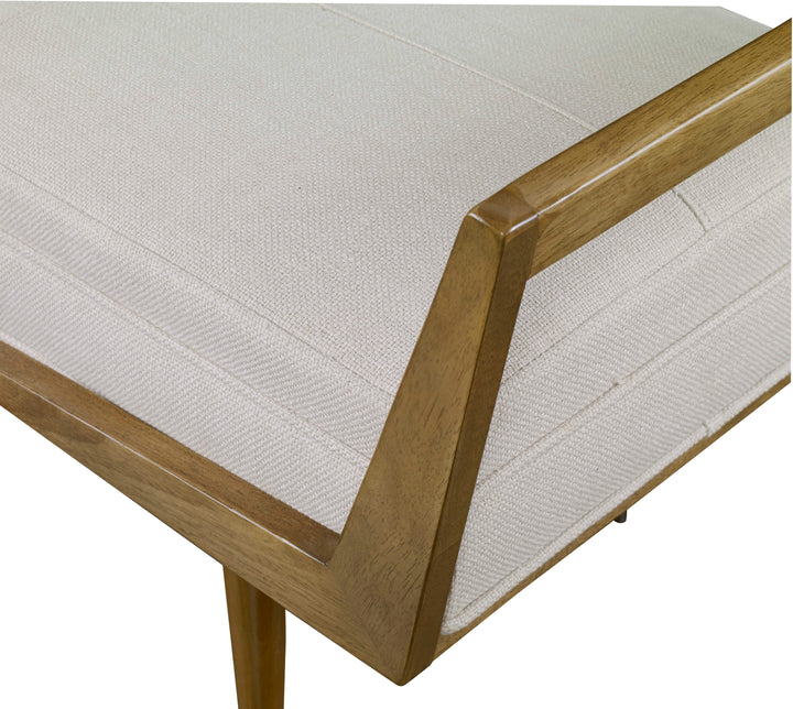 American Home Furniture Uttermost Waylon Modern Ivory Bench
