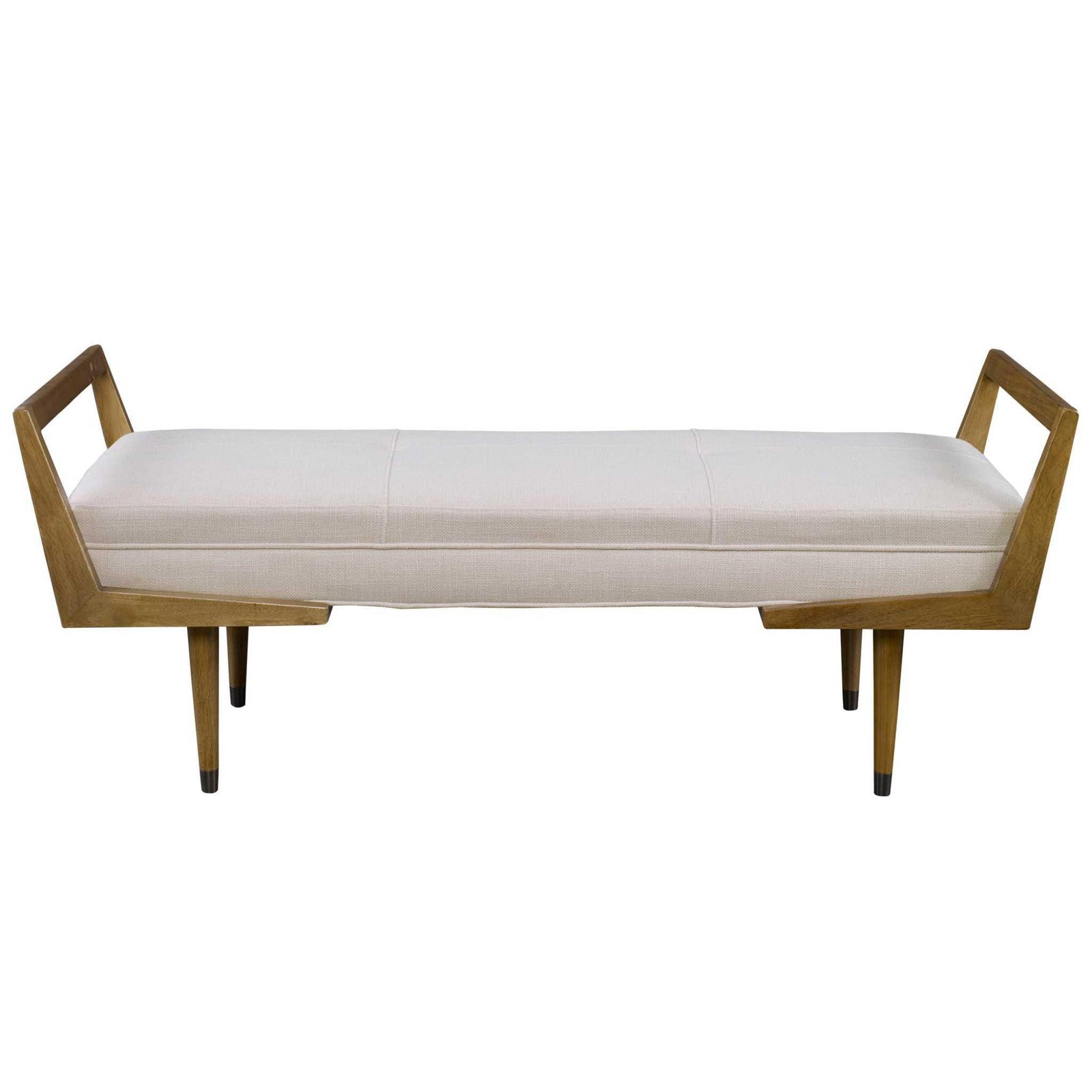 Uttermost Waylon Modern Ivory Bench BENCHES