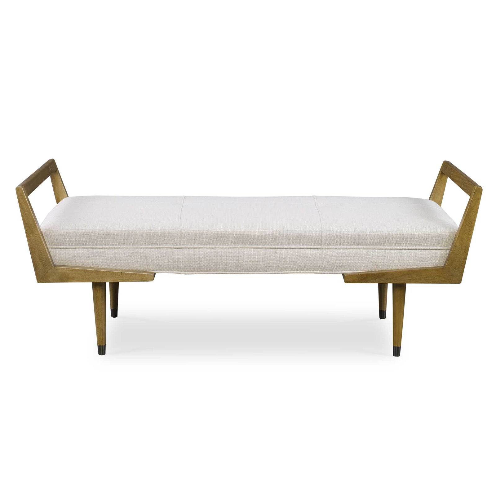 American Home Furniture Uttermost Waylon Modern Ivory Bench