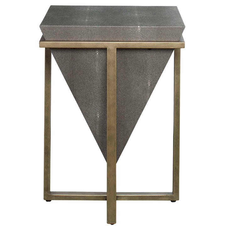 American Home Furniture Uttermost Bertrand Shagreen Accent Table