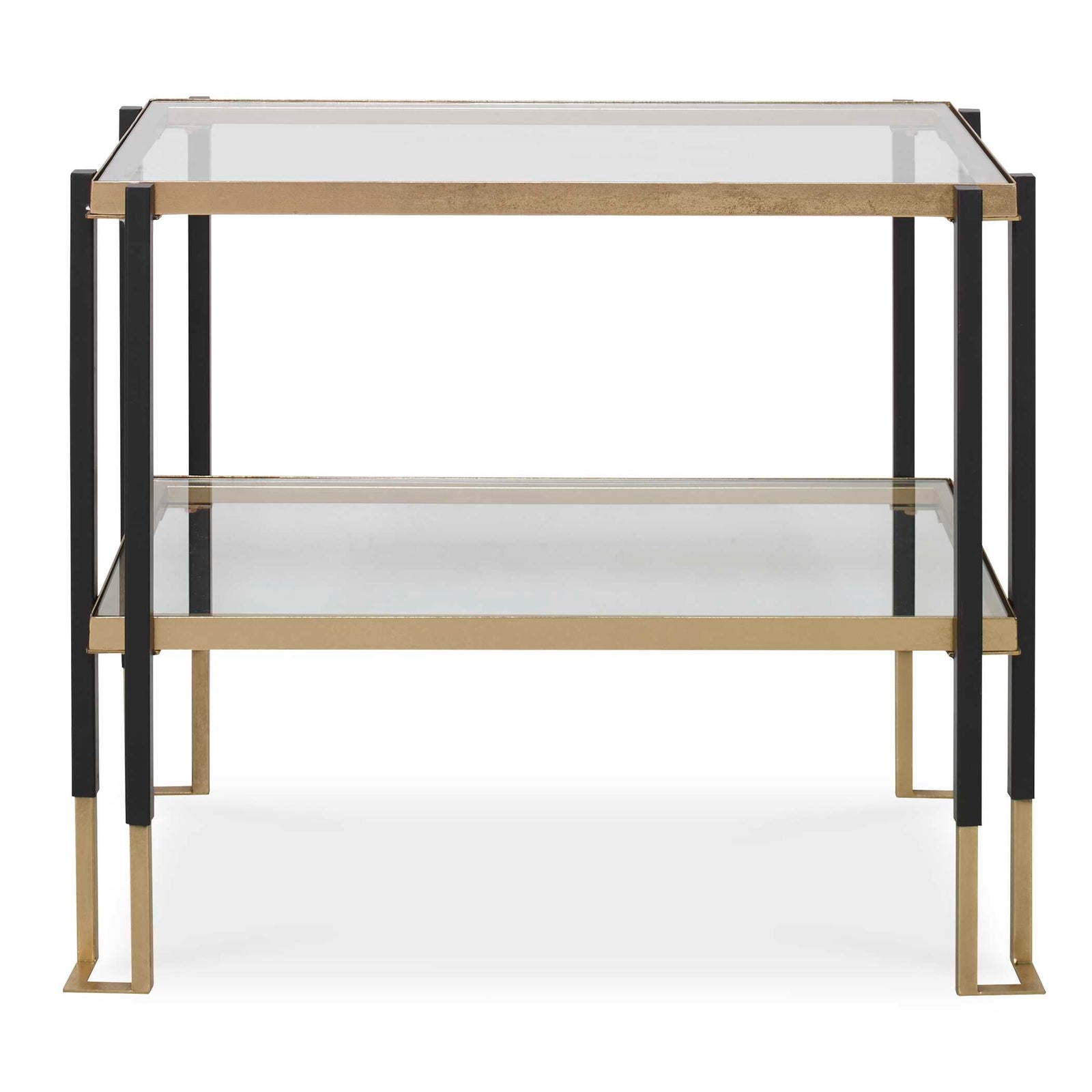 American Home Furniture Uttermost Kentmore Glass Side Table