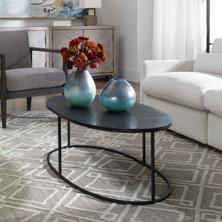 American Home Furniture Uttermost Coreene Oval Coffee Table