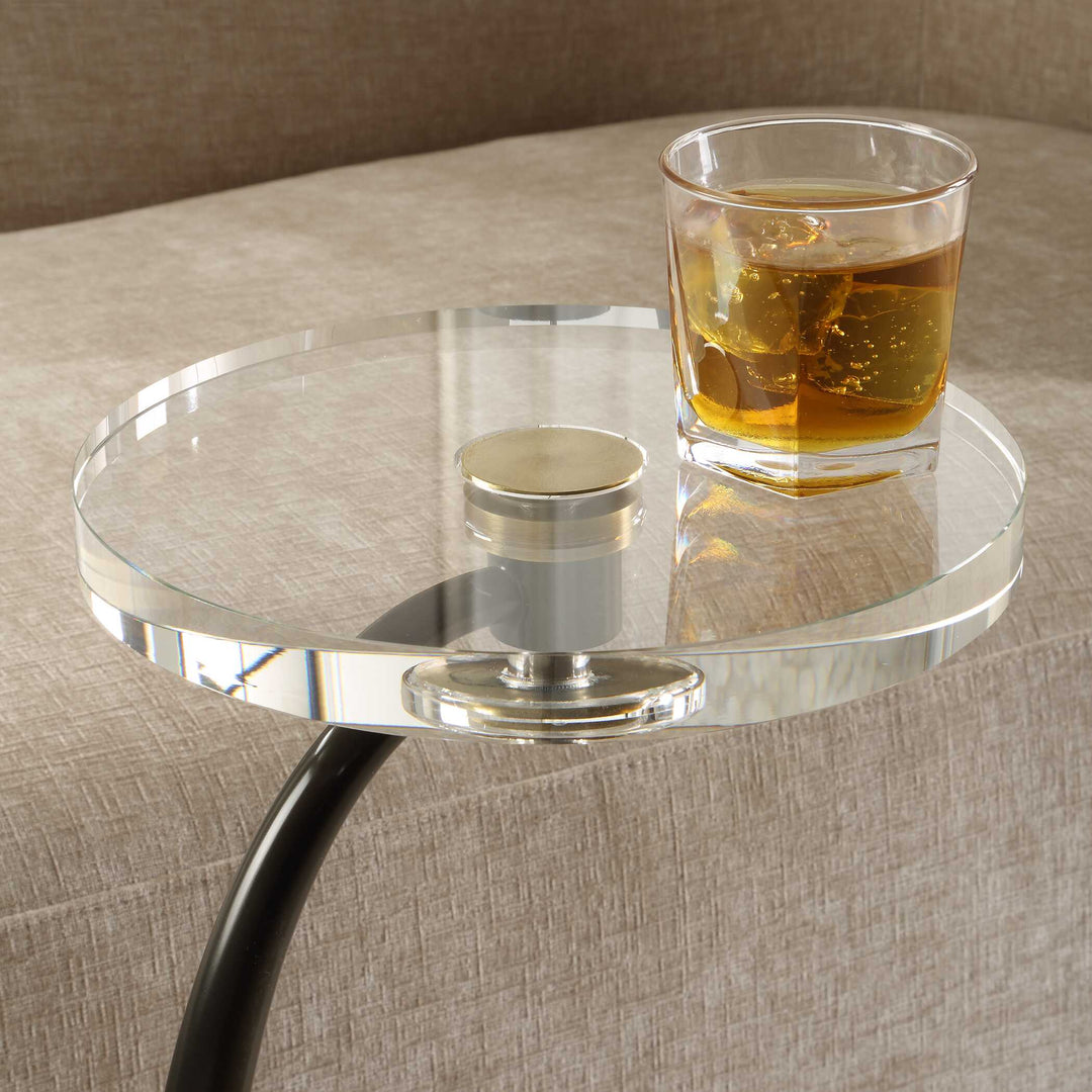 American Home Furniture Uttermost Waveney Bronze Drink Table