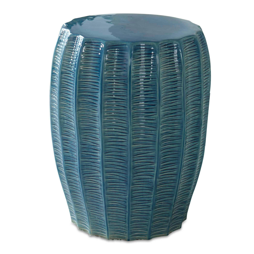 Harbor Aqua Blue Garden Stool - AmericanHomeFurniture