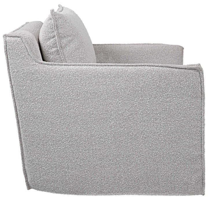 American Home Furniture Uttermost Welland Gray Swivel Chair