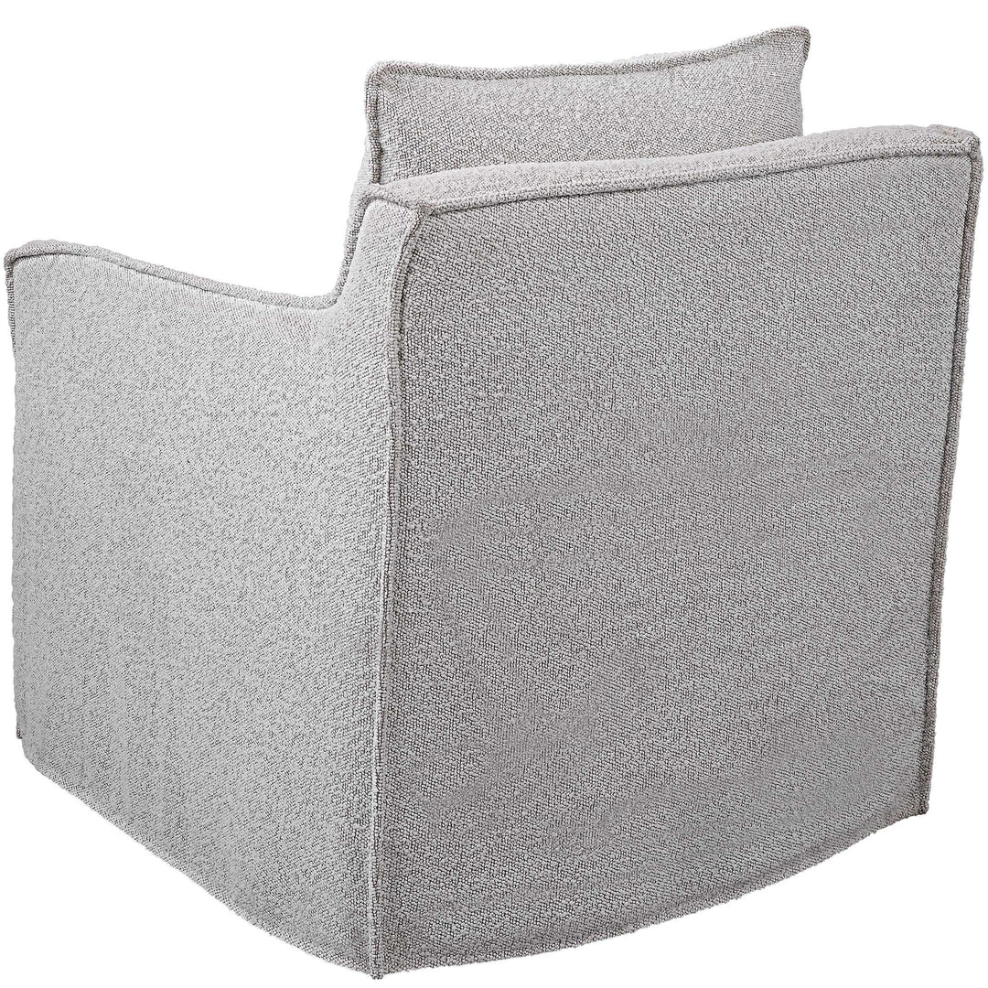 American Home Furniture Uttermost Welland Gray Swivel Chair