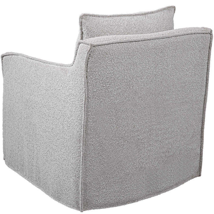 American Home Furniture Uttermost Welland Gray Swivel Chair