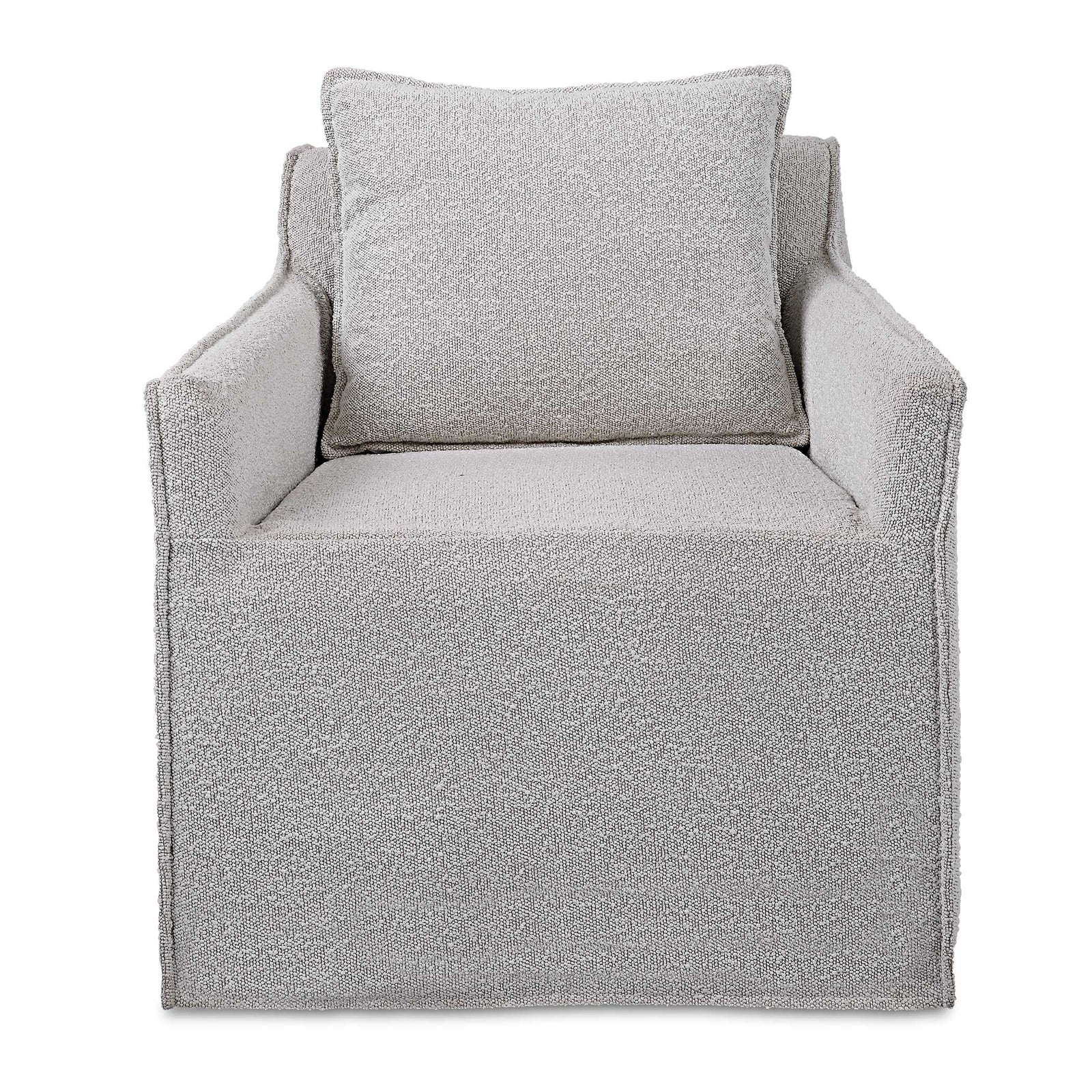 American Home Furniture Uttermost Welland Gray Swivel Chair