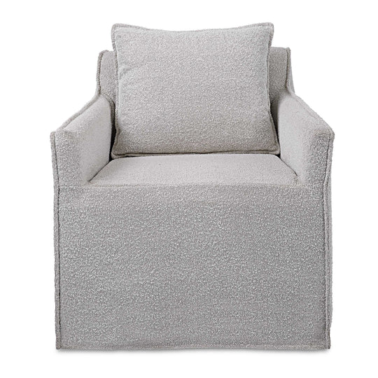 American Home Furniture Uttermost Welland Gray Swivel Chair