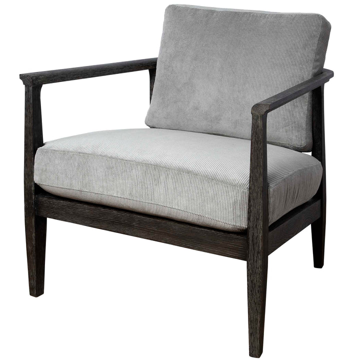 American Home Furniture Uttermost Brunei Modern Gray Accent Chair