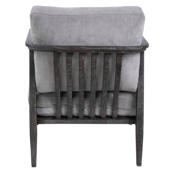 American Home Furniture Uttermost Brunei Modern Gray Accent Chair