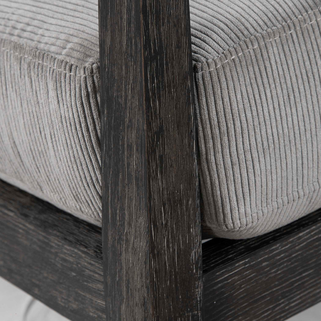 American Home Furniture Uttermost Brunei Modern Gray Accent Chair