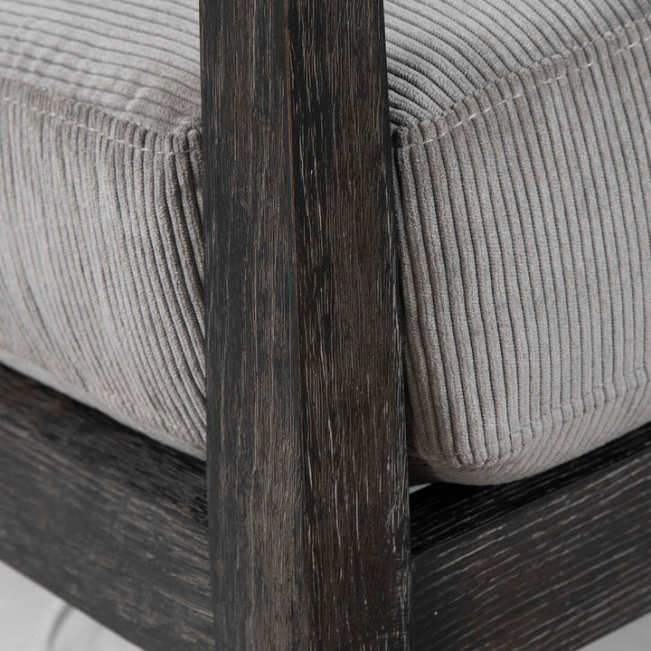 American Home Furniture Uttermost Brunei Modern Gray Accent Chair