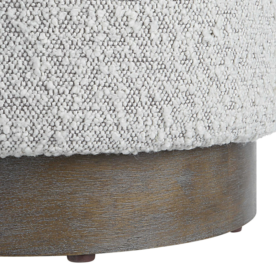 American Home Furniture Uttermost Avila Light Gray Ottoman