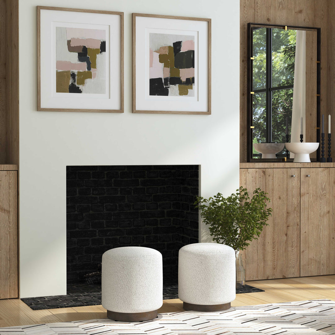 American Home Furniture Uttermost Avila Light Gray Ottoman