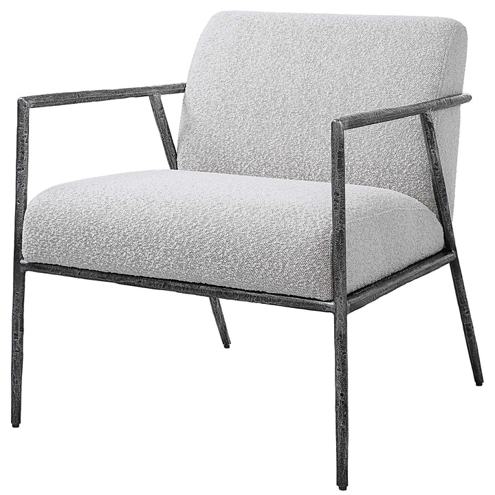 American Home Furniture Uttermost Brisbane Light Gray Accent Chair