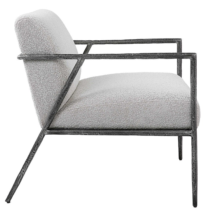 American Home Furniture Uttermost Brisbane Light Gray Accent Chair