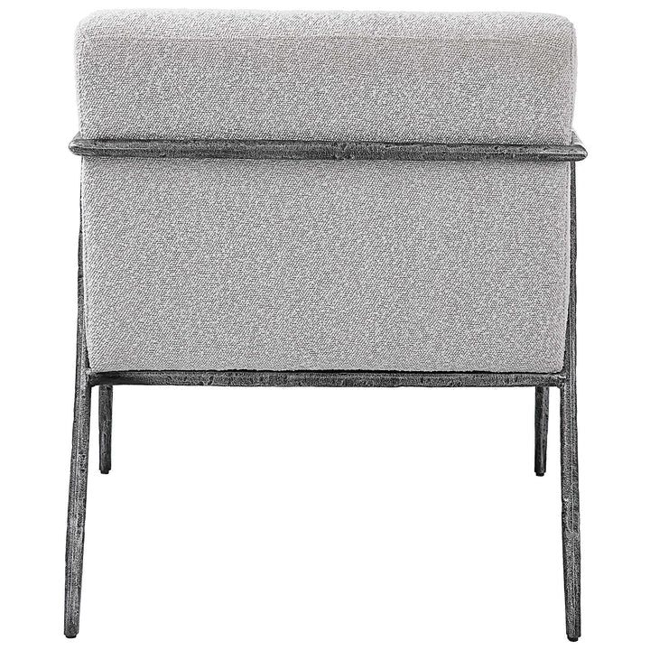 American Home Furniture Uttermost Brisbane Light Gray Accent Chair
