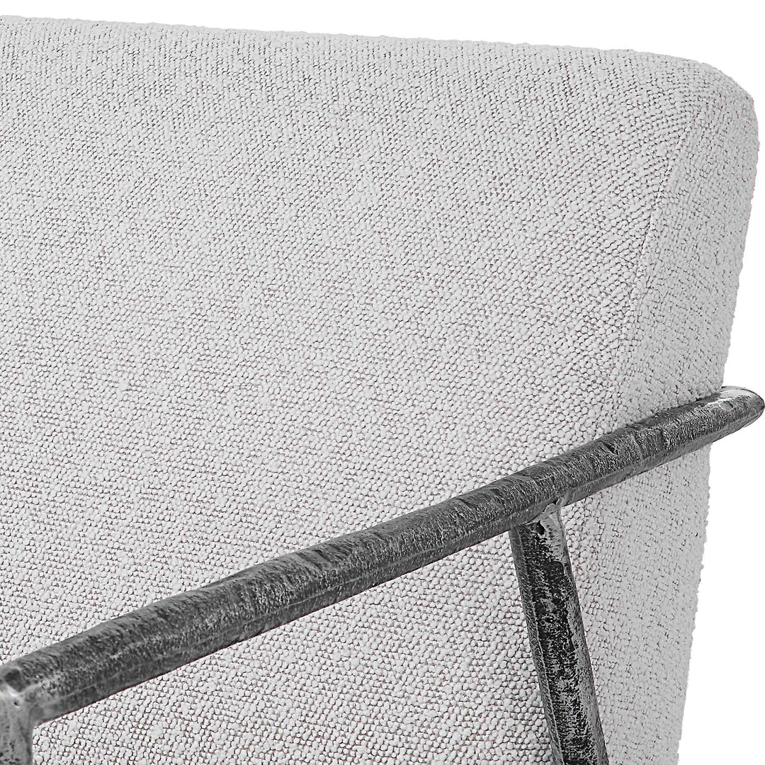 American Home Furniture Uttermost Brisbane Light Gray Accent Chair